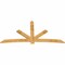 Ekena Millwork Alberta Rough Sawn Timber Gable Bracket, Western Red Cedar, 108"W x 54"H x 2"D x 6"F, 12/12 Pitch GBW108X54X0206ALB00RWR - alternate 2